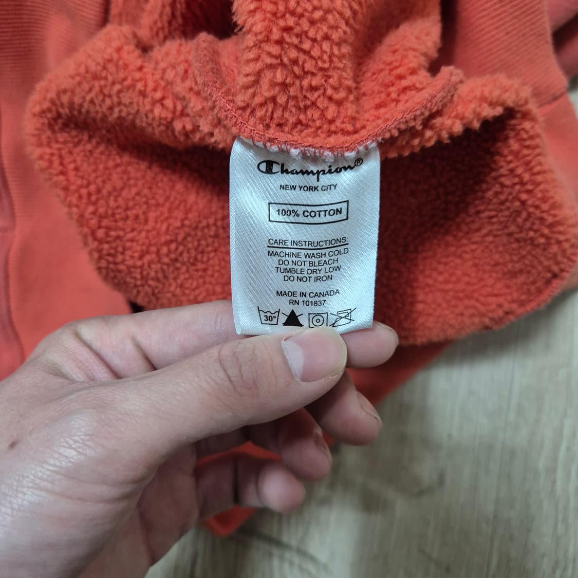 챔피온 어센틱 로고 남성 기모 후드티 상품이미지8