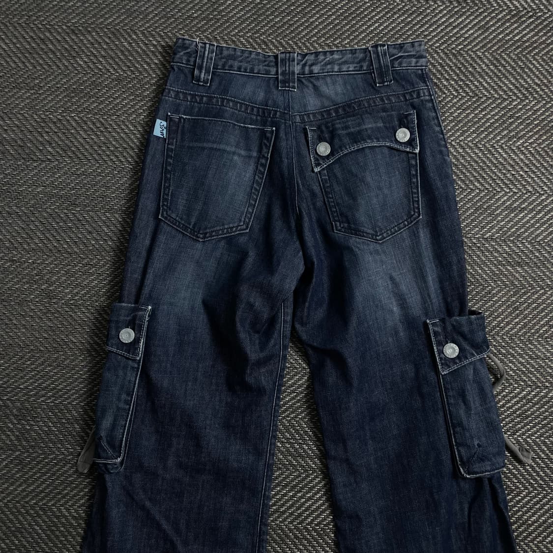 빈티지 y2k 데님 퍼티그 카고 팬츠 y 4123 상품이미지5