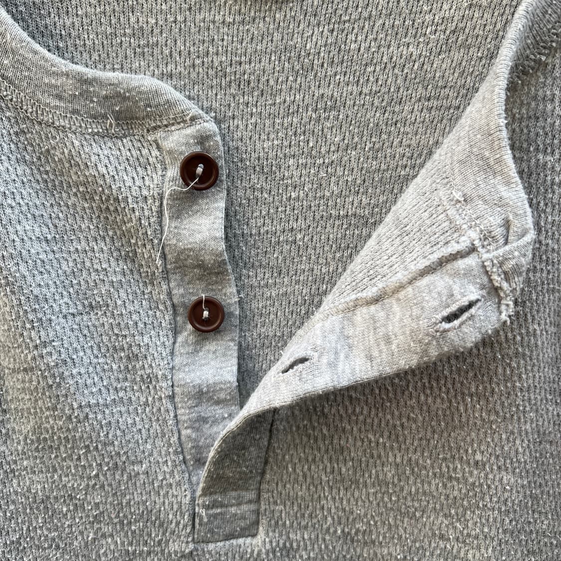 70s USA Vintage Hanes 써멀 헨리넥 롱슬리브 상품이미지6