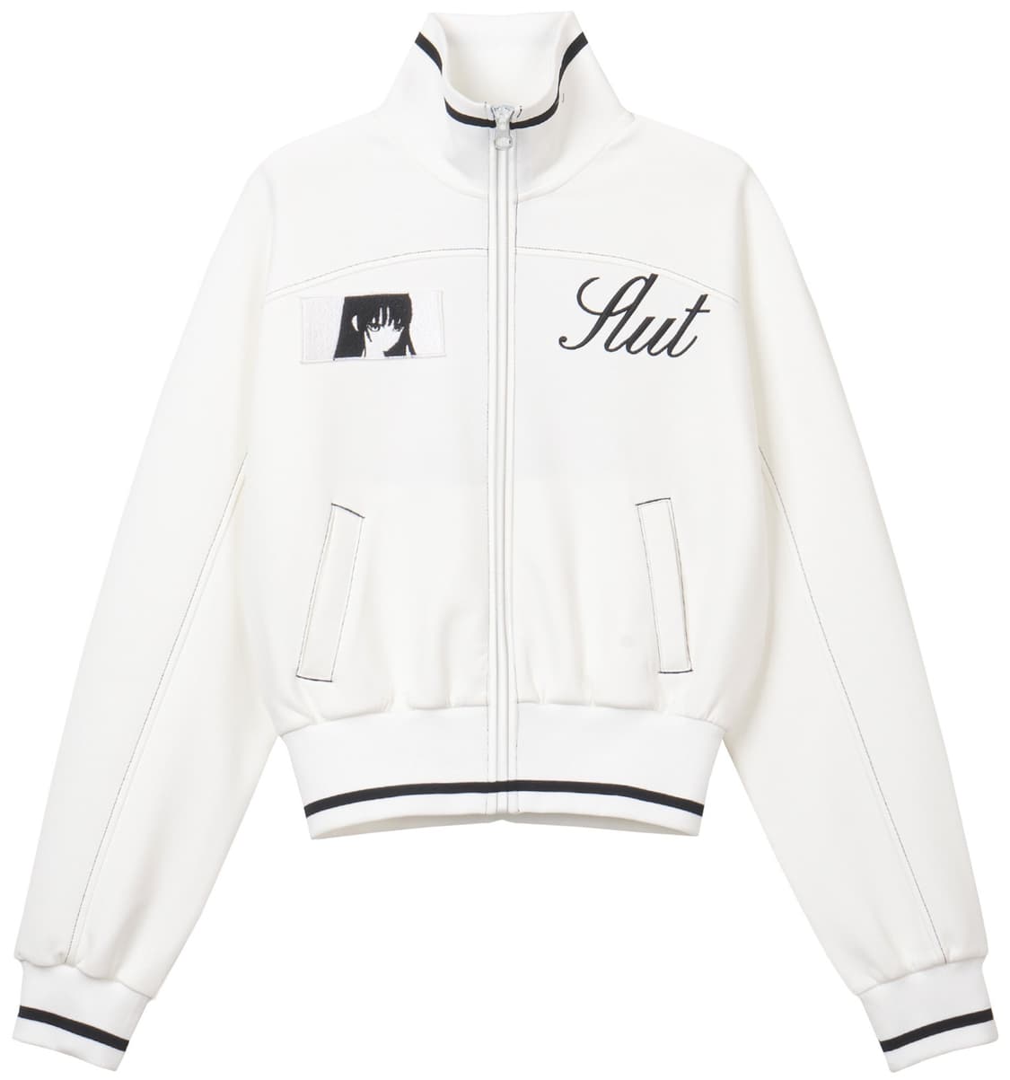 본네 패치 트랙 자켓 Patch track jacket (White) 상품이미지1