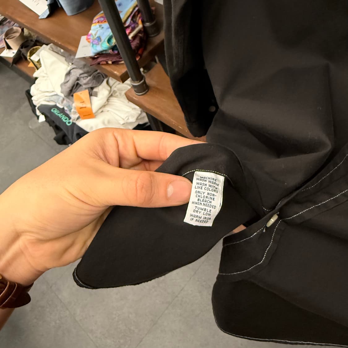 L 폴로 랄프로렌 새상품급 클래식 핏 정품 블랙 다잉 스티치 셔츠 온13 상품이미지8