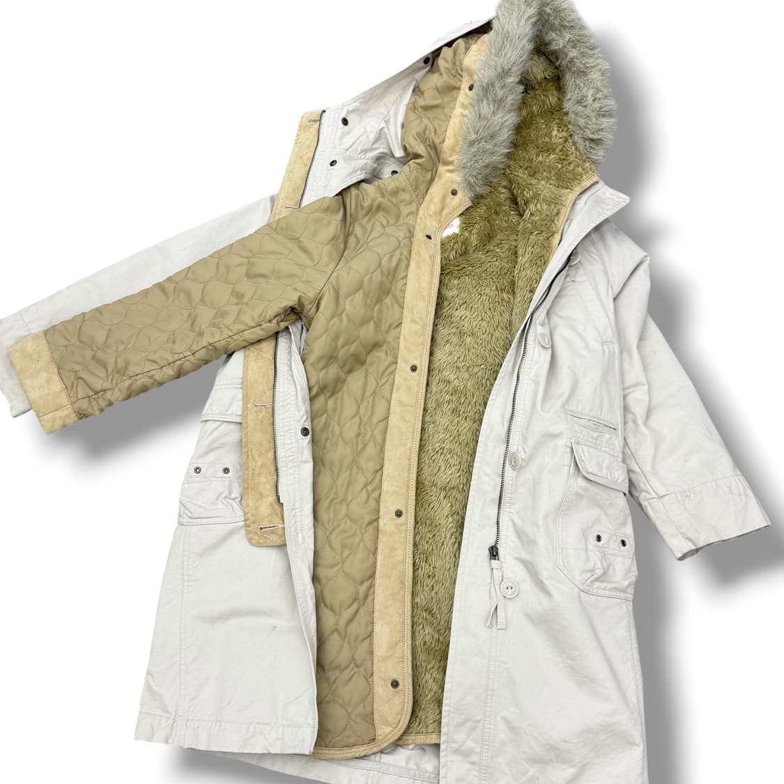 JPN 화이트 퀄팅안감 m-65 울프죠 야상자켓  상품이미지3