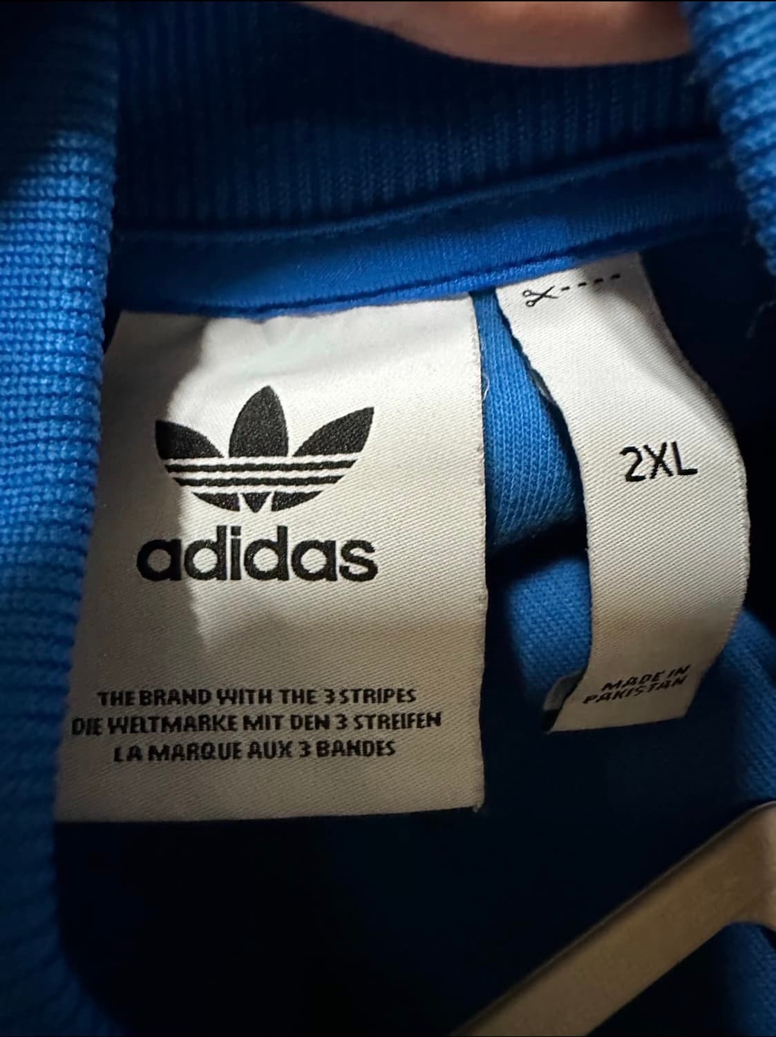 아디다스 sst tt 트랙탑 블루 XXL(110) 상품이미지4