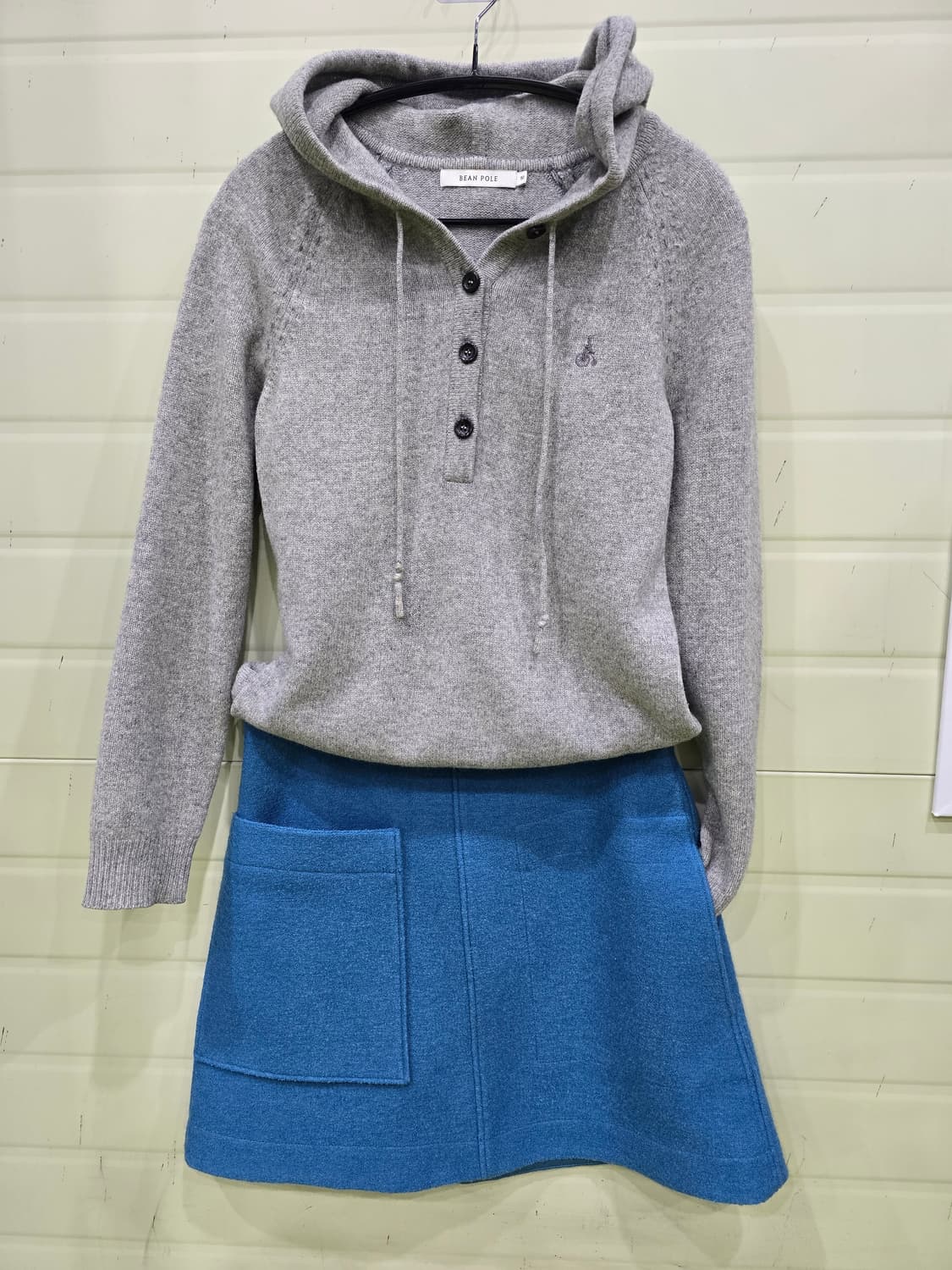 COS 파란색 울 스커트 100% Woolen A-line 상품이미지9