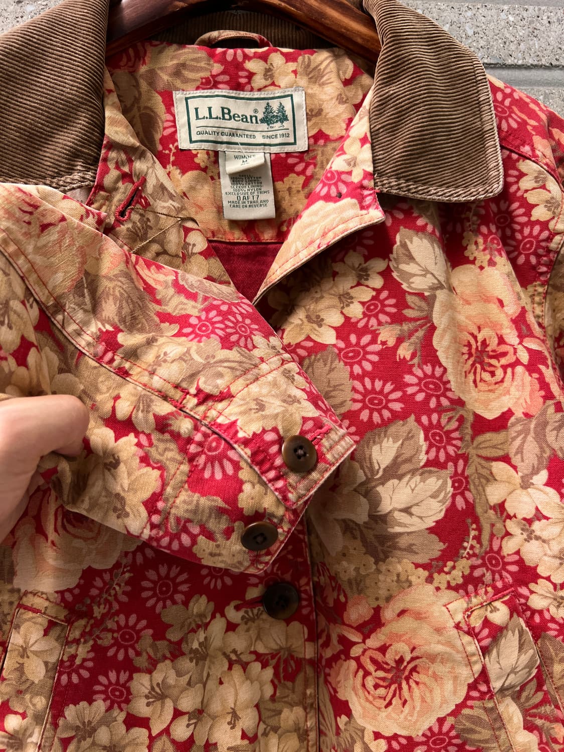 [M]L.L.Bean 엘엘빈 플라워 패턴 헌팅 자켓 상품이미지5