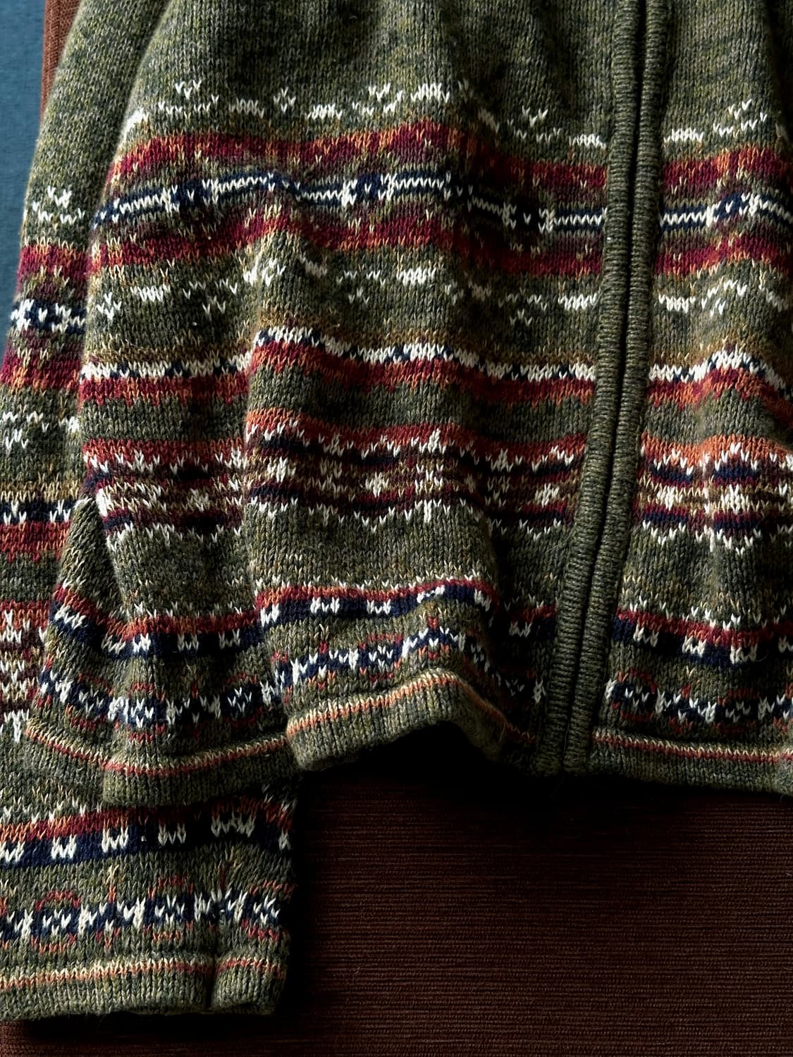 Pattern knitted zip jacket 상품이미지2