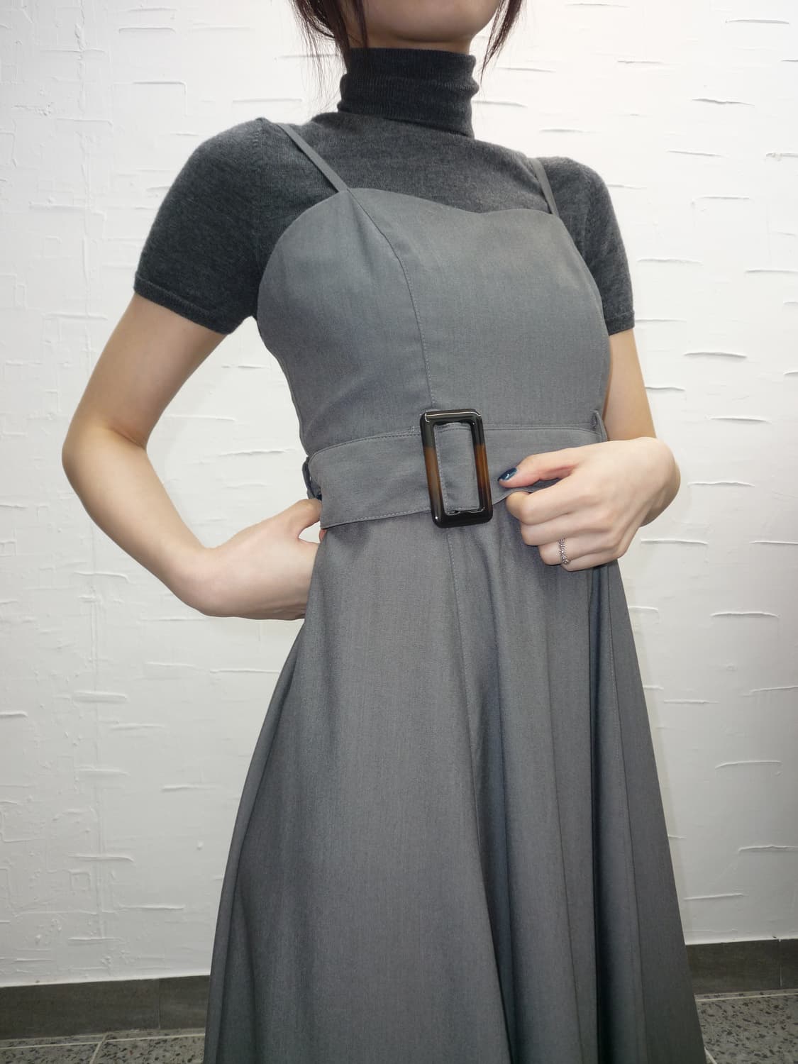 Belt detail dress 상품이미지3