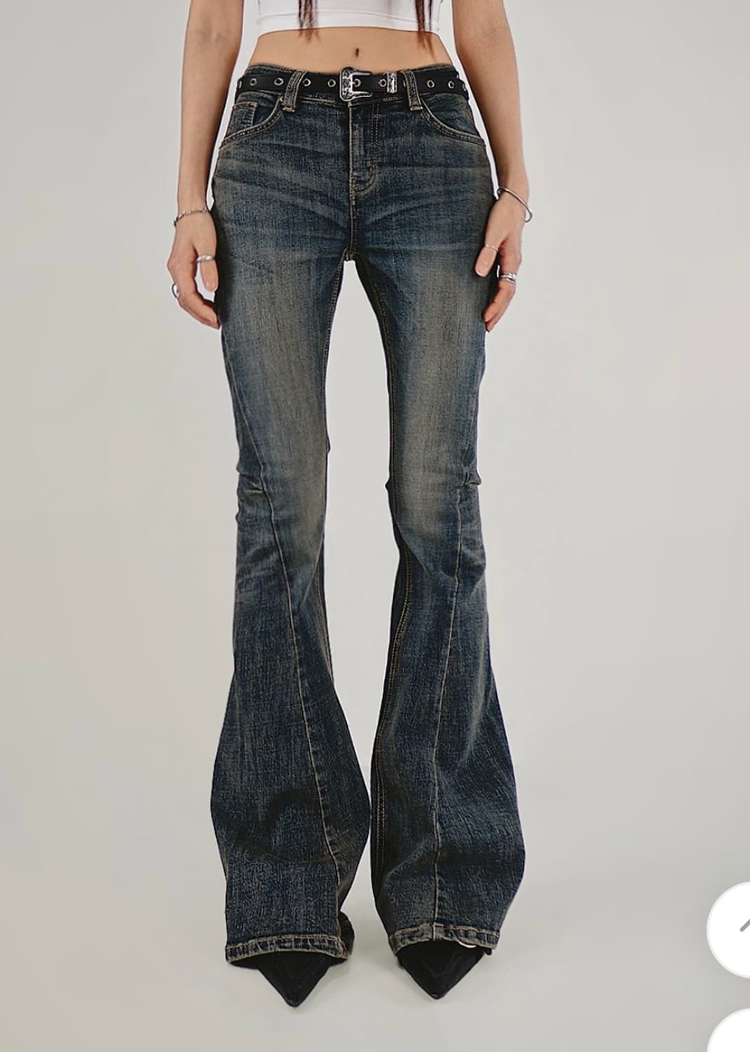 OOTJ 부츠컷 로우 - 미드라이즈 데님 상품이미지1