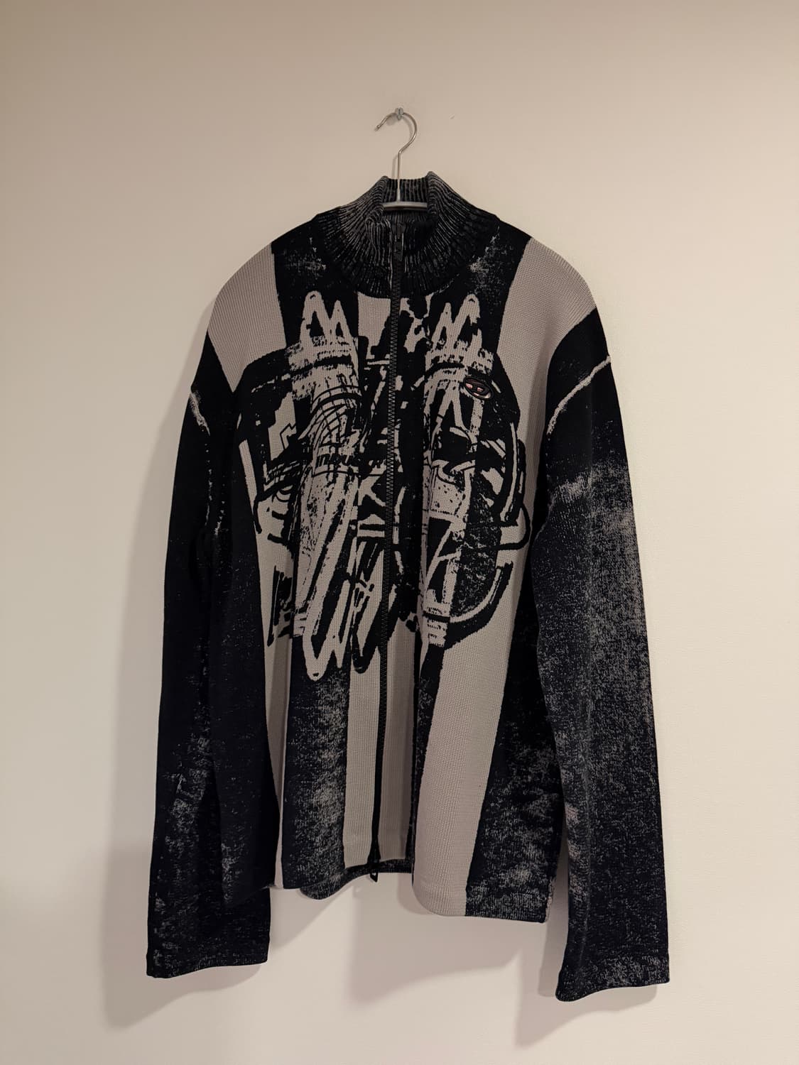 디젤 스트라이프 집업 봄버 재킷 상품이미지2