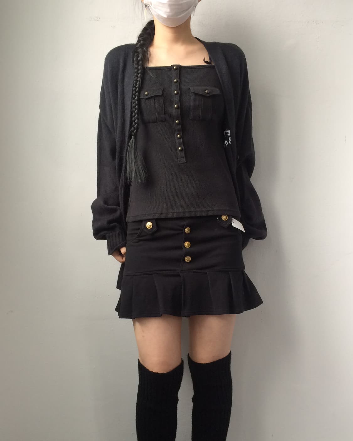 Button point mini skirt 상품이미지5
