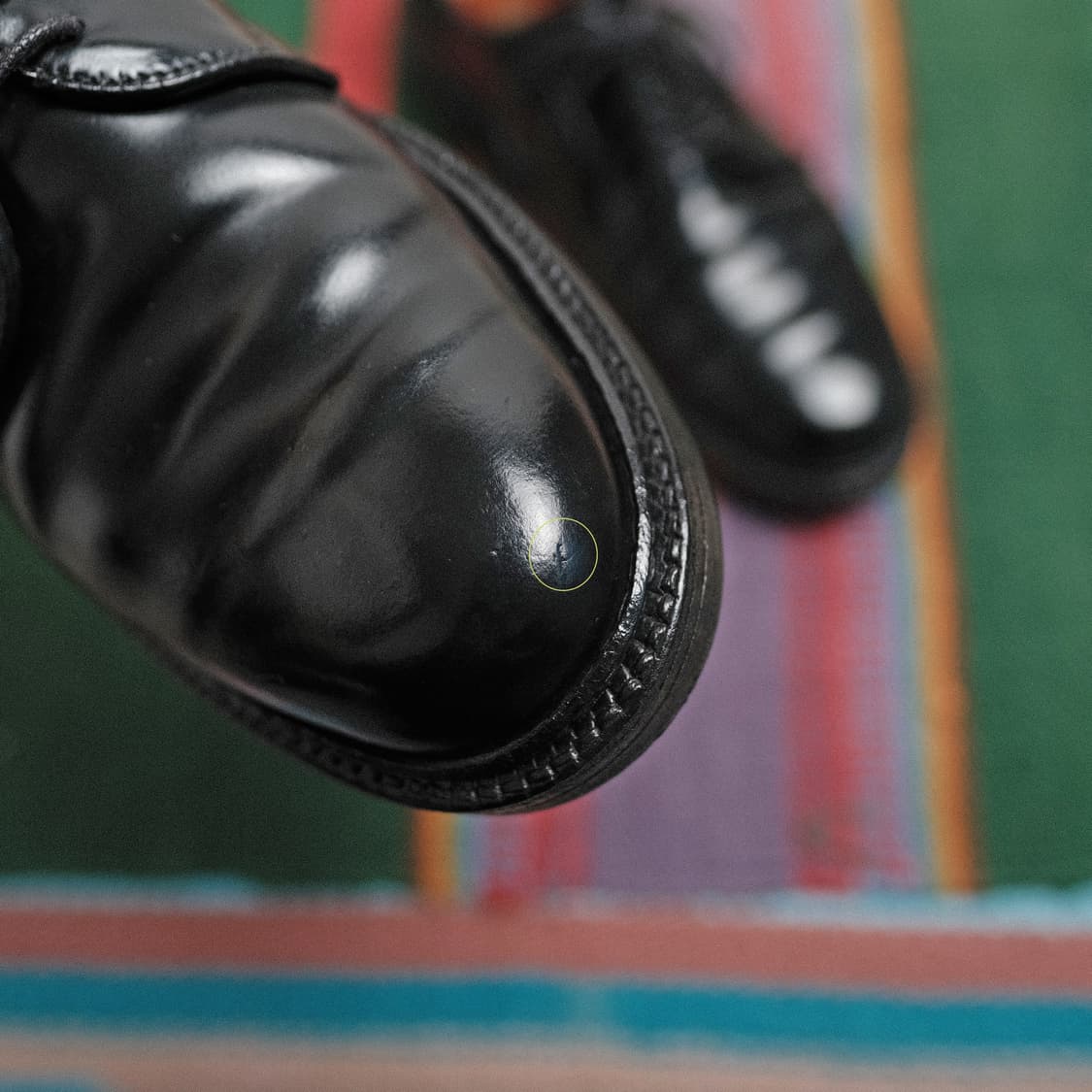 알든 9901 블랙 코토반 플레인 토 더비 5.5D/배리 라스트 상품이미지6