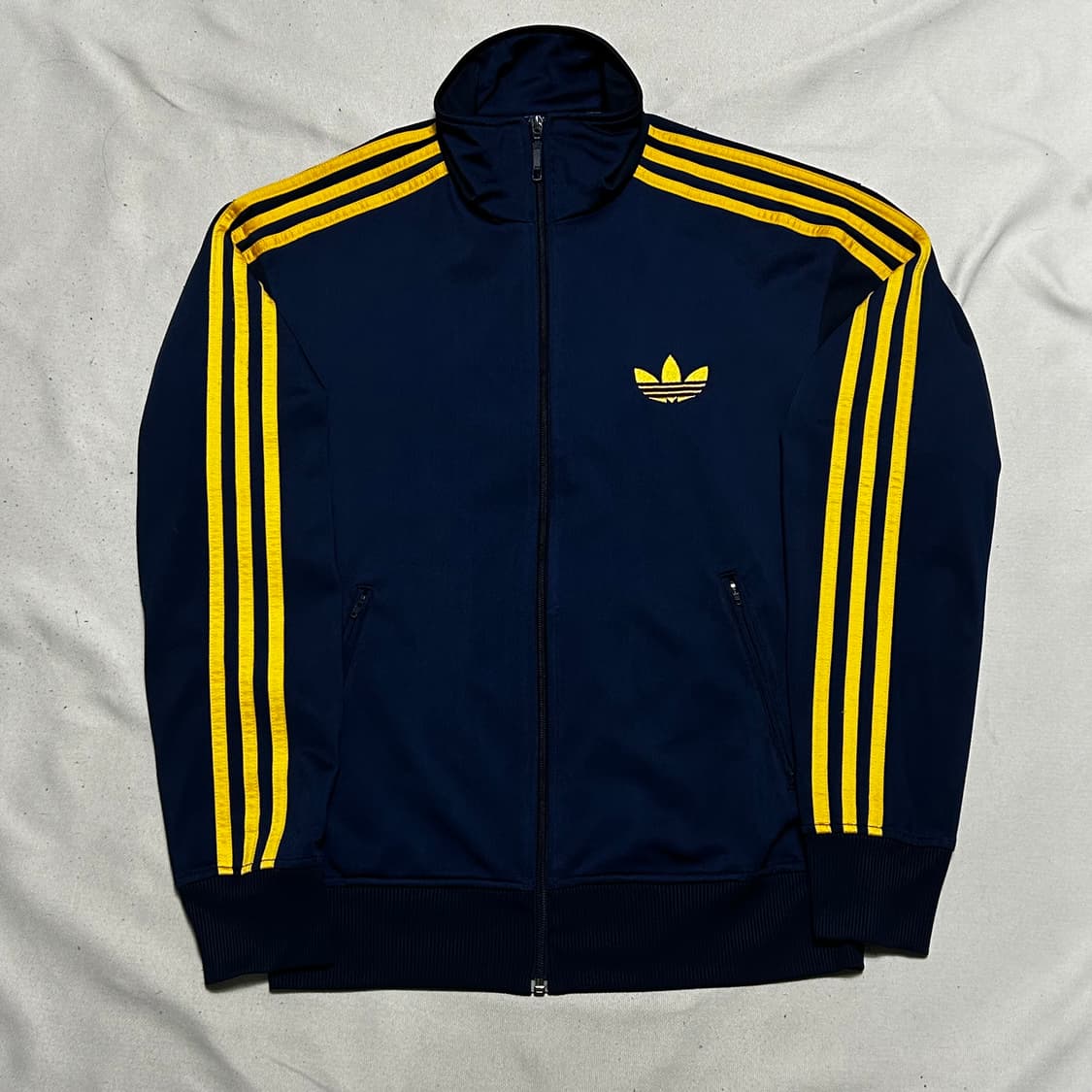 S 아디다스 파이어버드 네이비 옐로우 라인 트랙탑  상품이미지2