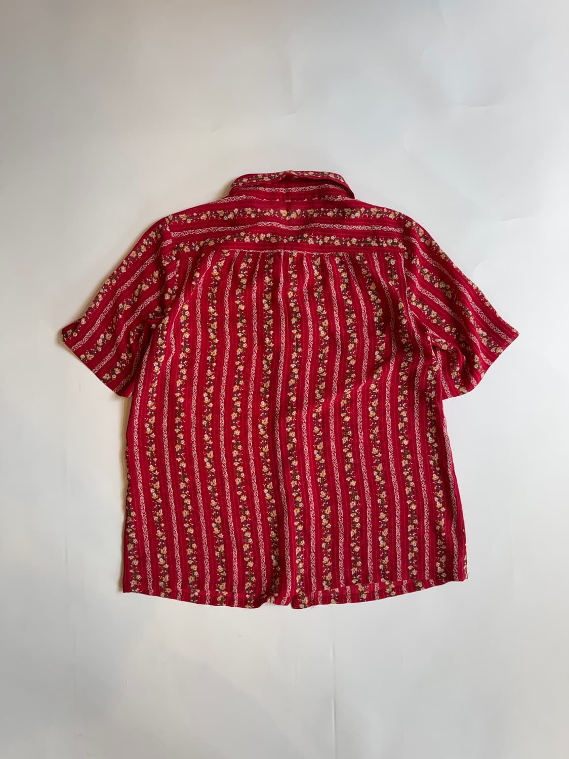 FLORAL STRIPE SHORT SLEEVE SHIRT 상품이미지3