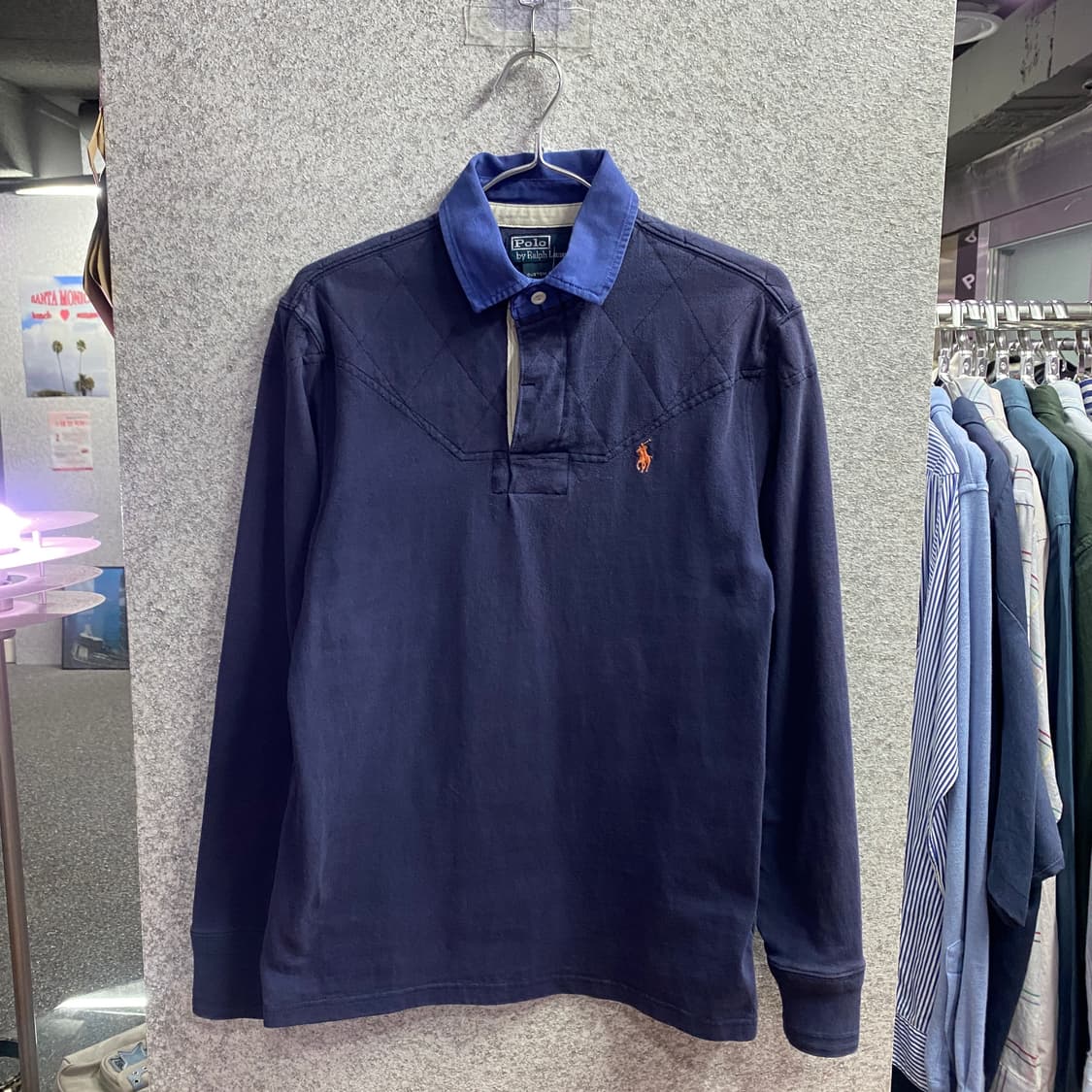 폴로랄프로렌 네이비 디이아몬드 럭비 티셔츠 B3991 상품이미지2