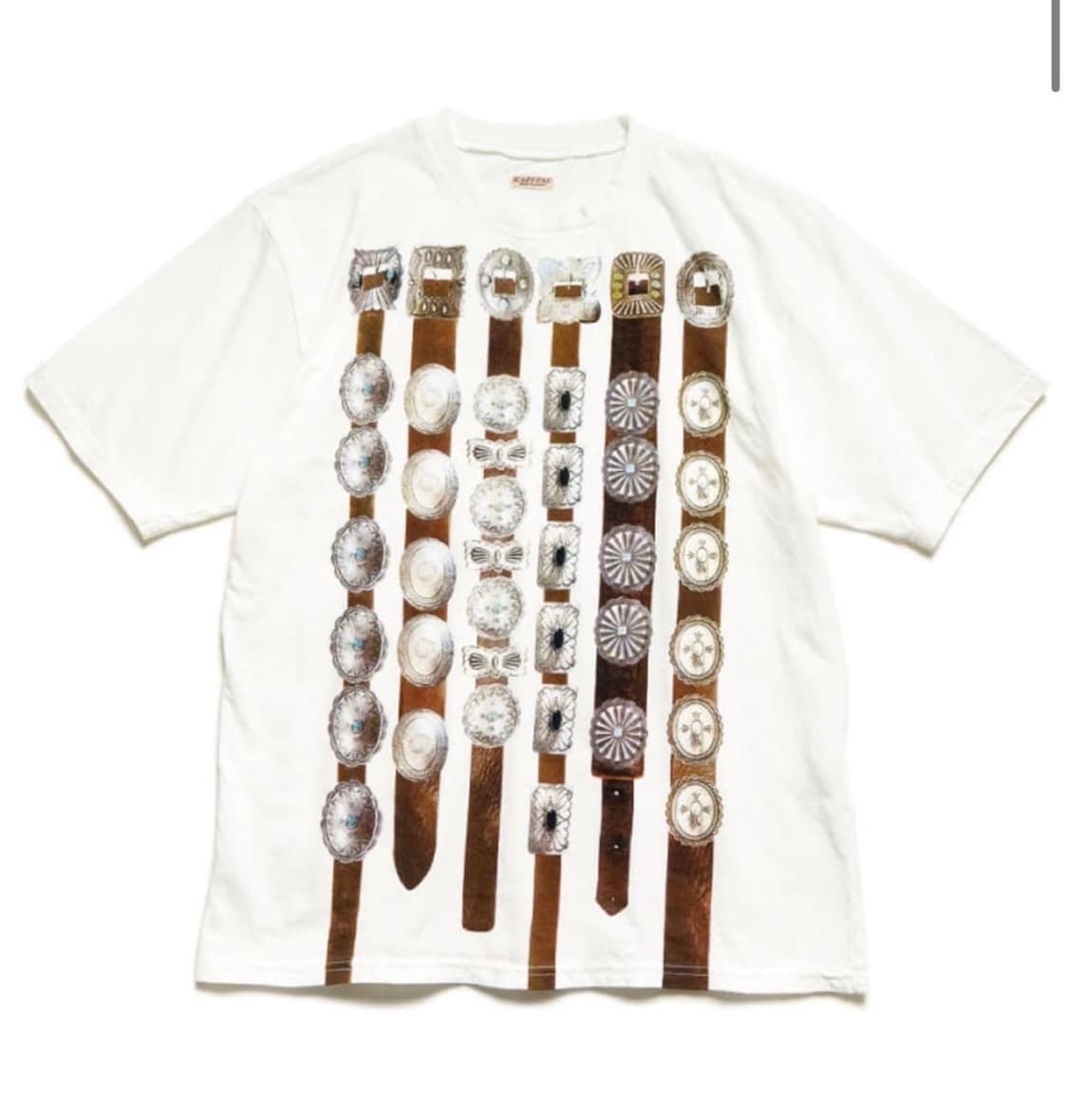 품절제품/미개봉새상품] kapital 캐피탈 콘초 천축 벨트 반팔 티셔츠 상품이미지2