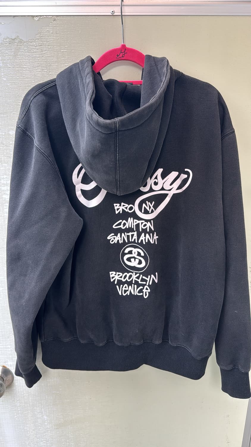 Stussy worldtour zip hoodie 스투시 후드집업 상품이미지3