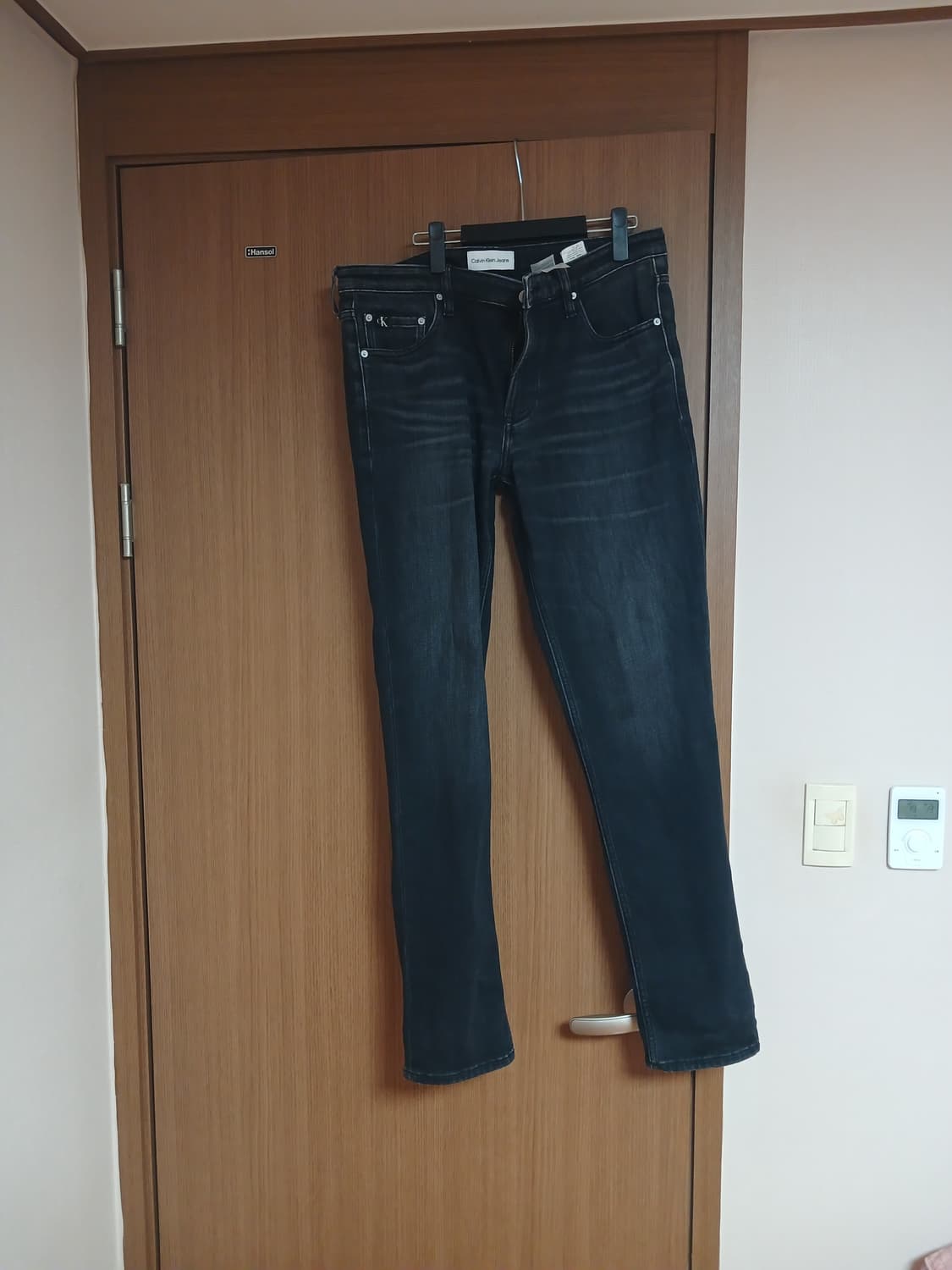 캘빈클라인 블랙 기모 데님 청바지34 상품이미지1