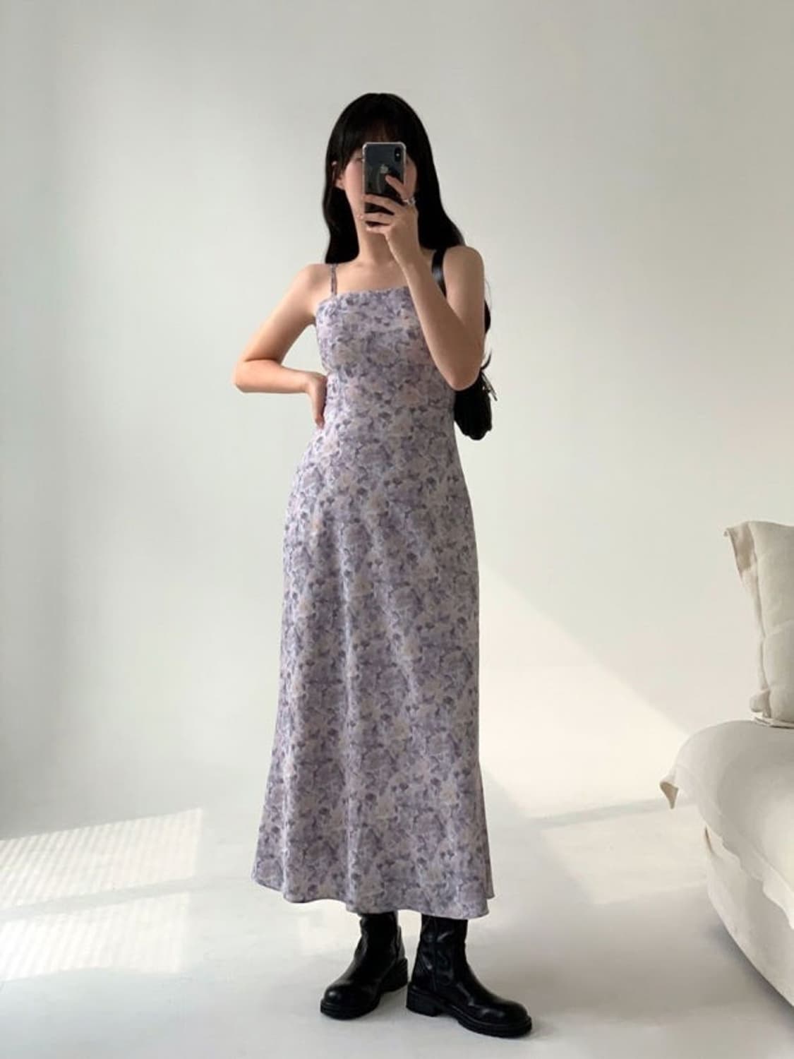 루루서울 빈티지 블룸 드레스 애쉬블루 상품이미지1