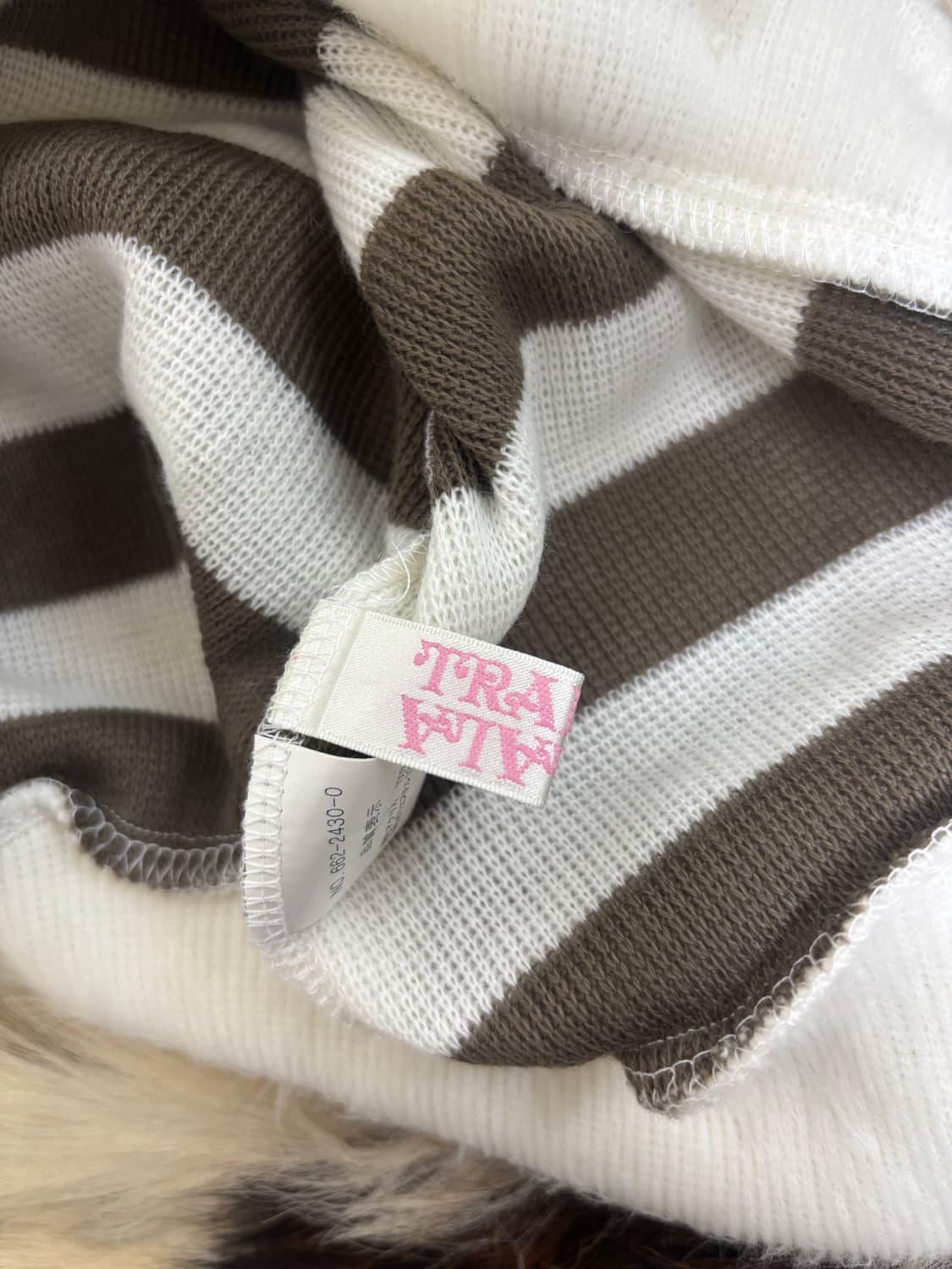 [Tralala]Hime-Gal pinterest Brown Stripe 상품이미지7