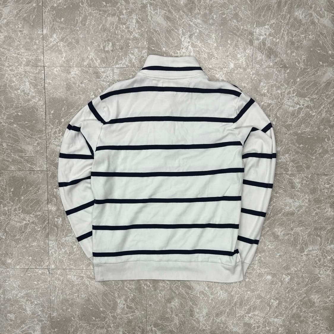 *최신형 폴로 랄프로렌 큐알택 스트라이프 핀터깔 하프집 코튼 반집업(XL 상품이미지5