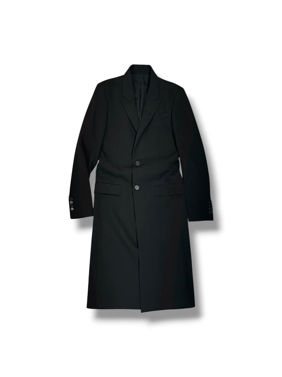 지방시 2014W 새틴 백패널 블랙 롱코트 made in ITALY (S 상품이미지1