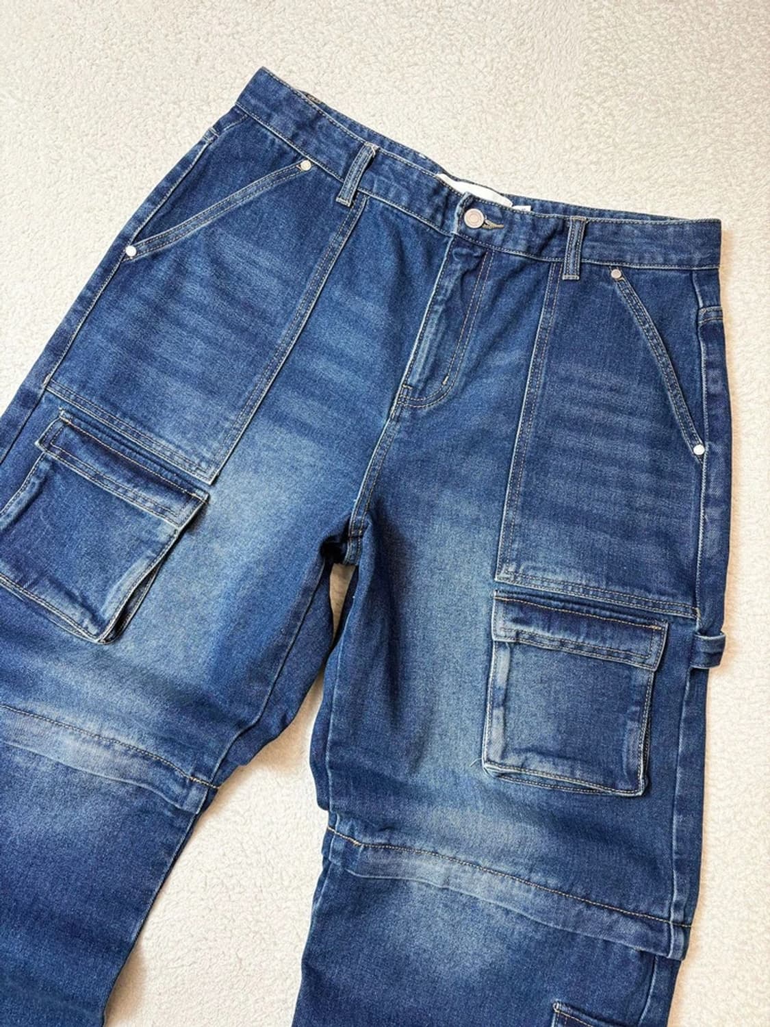 세컨드모노 멀티 포켓 와이드 데님 팬츠 PN6771 상품이미지2