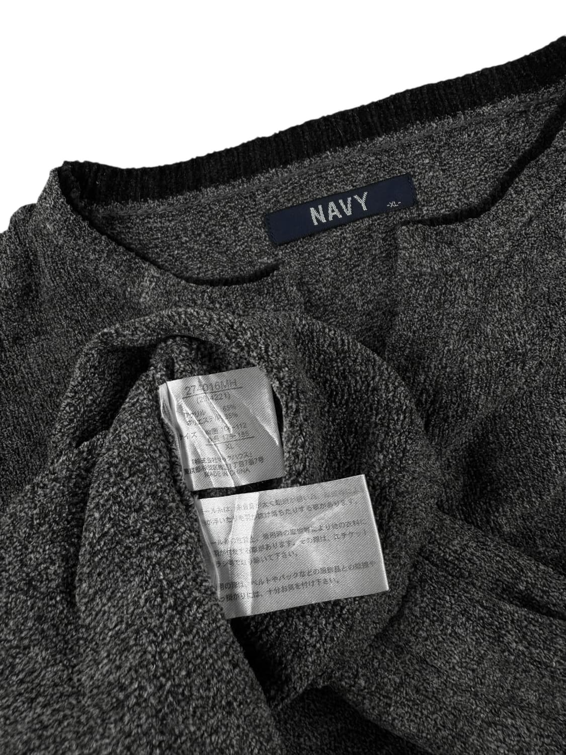 navy 헨리넥 니트 상품이미지5