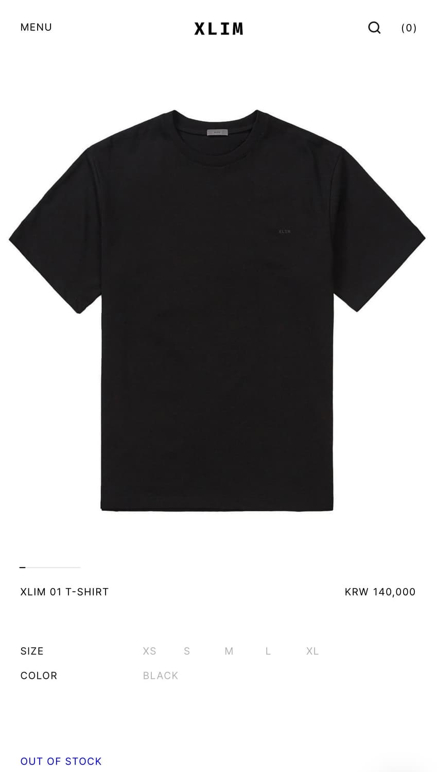 XLIM 시퀸스 01 T-SHIRT m사이즈 상품이미지2