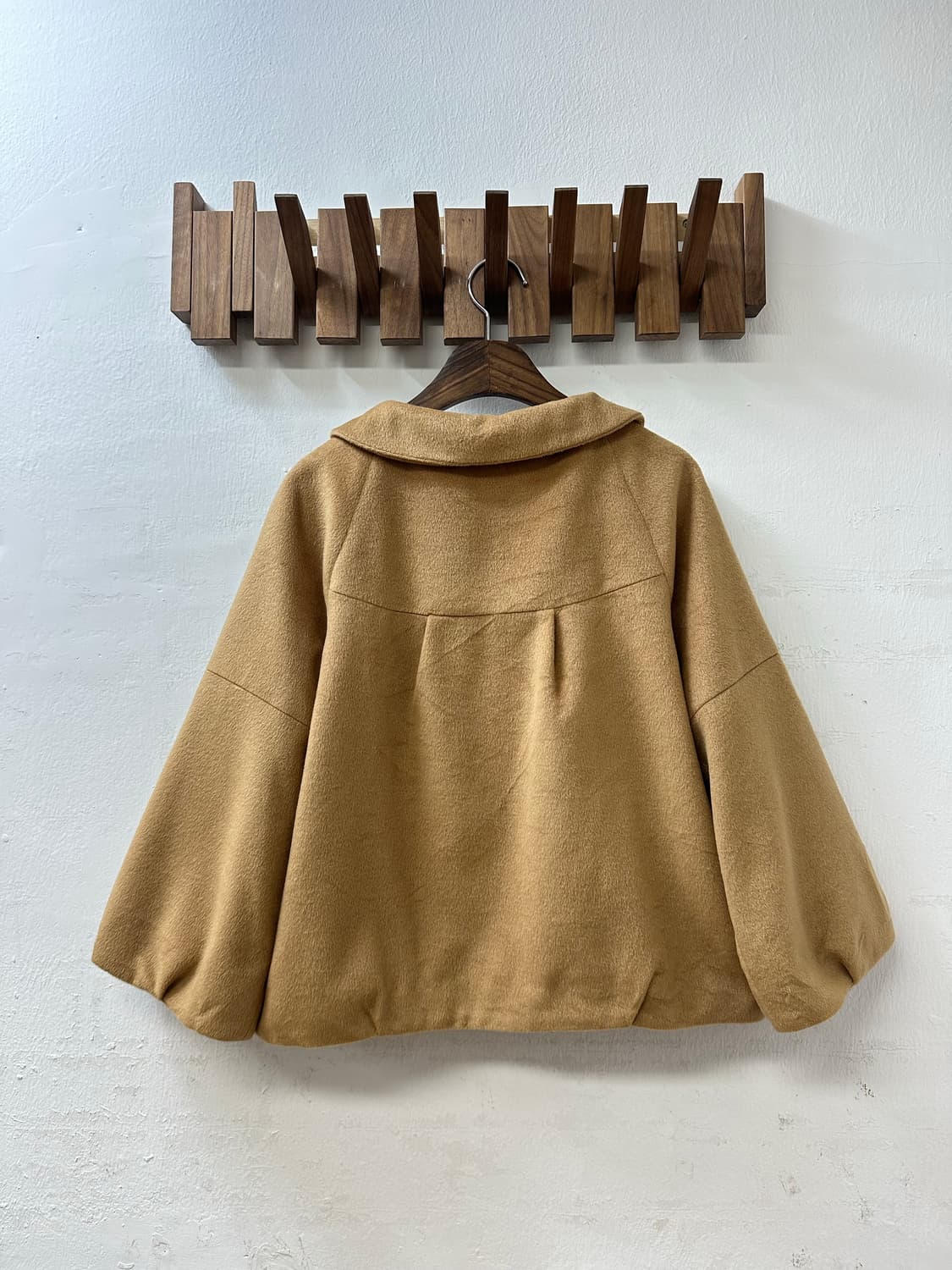 일본빈티지 둥근카라 A라인 포인트 포켓 코트 상품이미지4