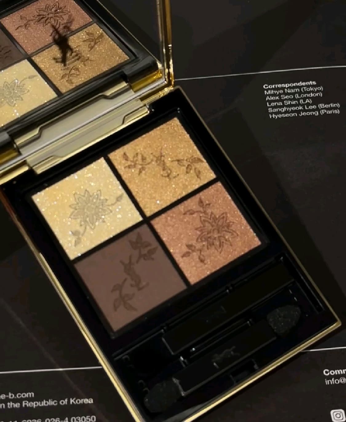 (홀리데이 한정판) 입생로랑 꾸뛰르 미니 클러치 024 골든 레이스 섀도 상품이미지2