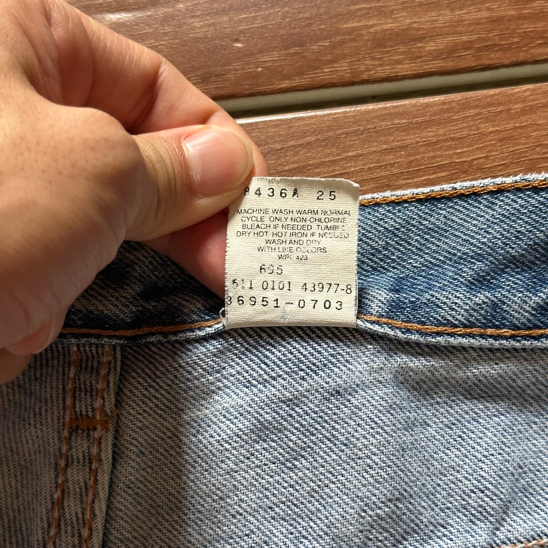 00’s Levi’s 550 usa denim shorts 상품이미지7