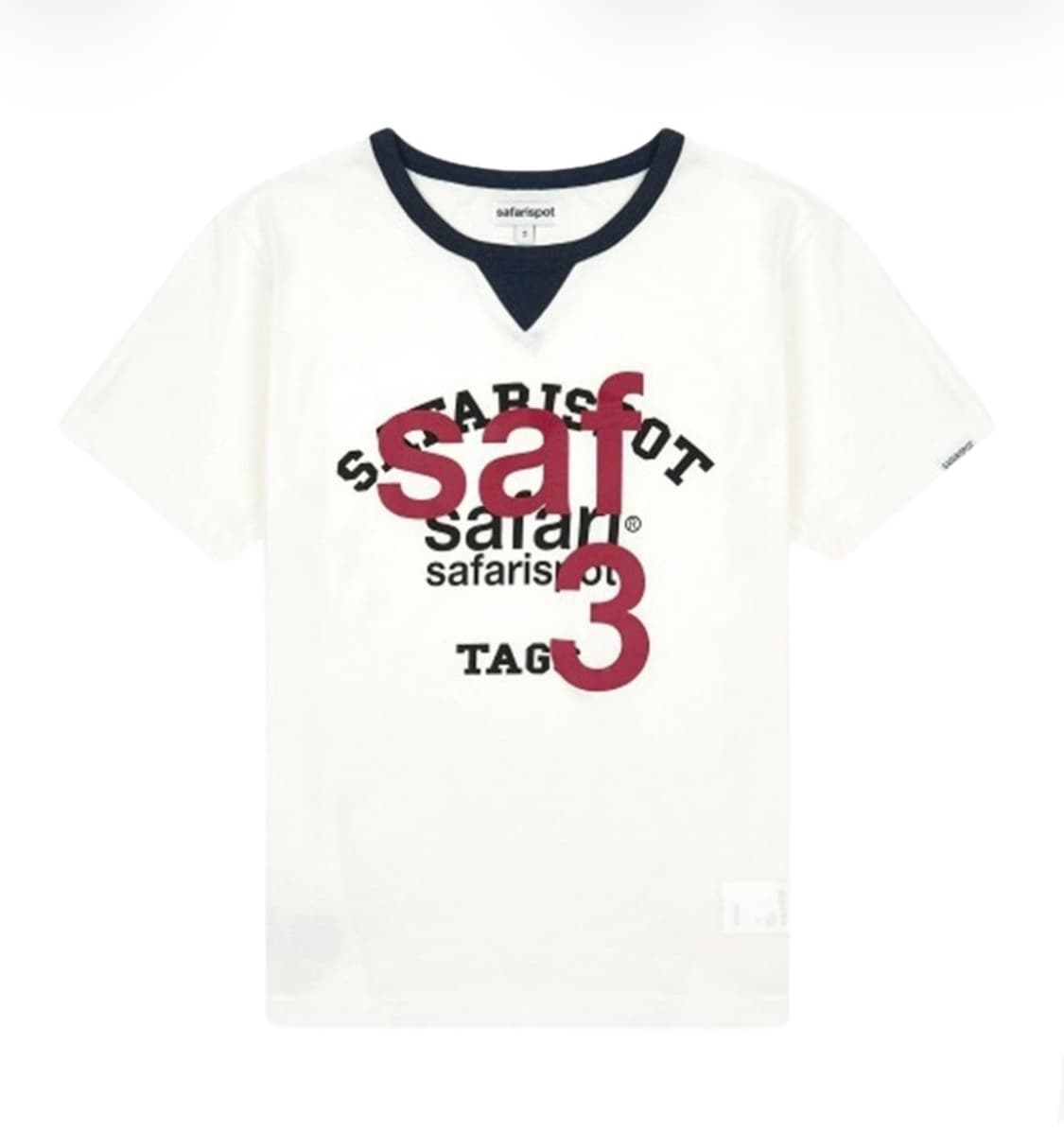 사파리스팟 반팔 루 베이스 스쿨 클럽 티 화이트 상품이미지1