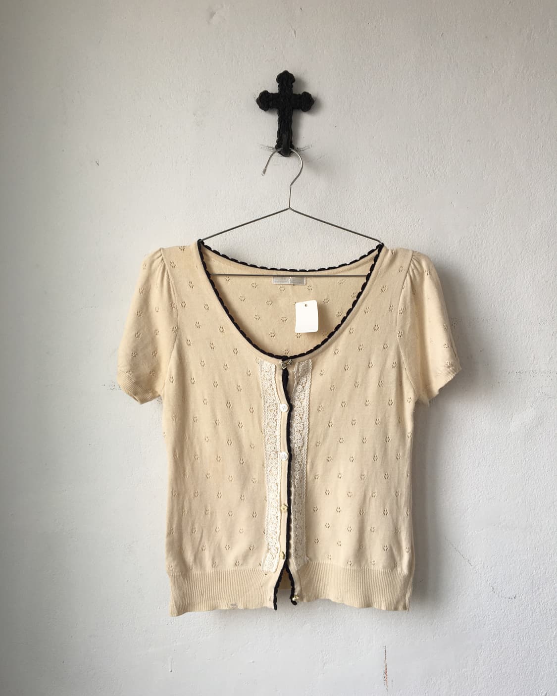 Punching point knit cardigan 상품이미지2