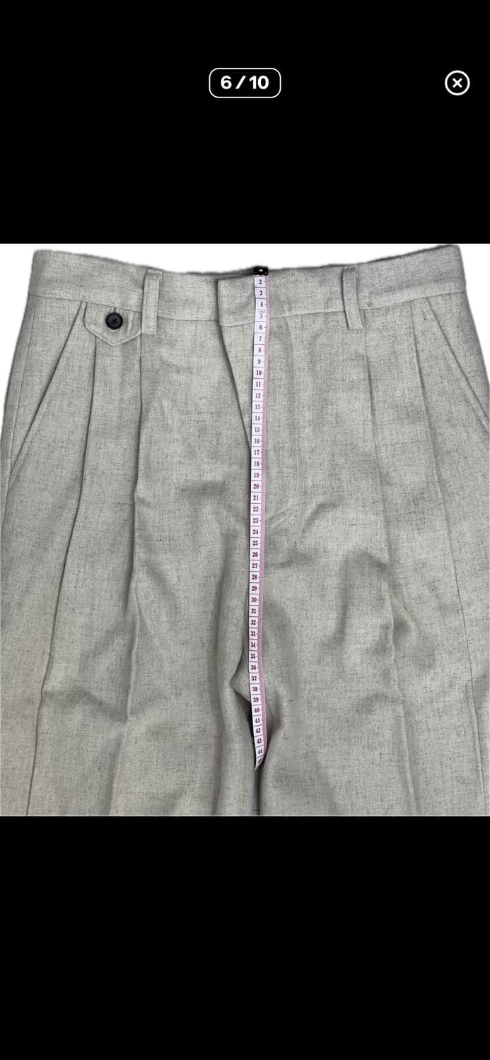 [S] STU 20FW 투턱 루즈핏 슬랙스 아이보리 상품이미지6