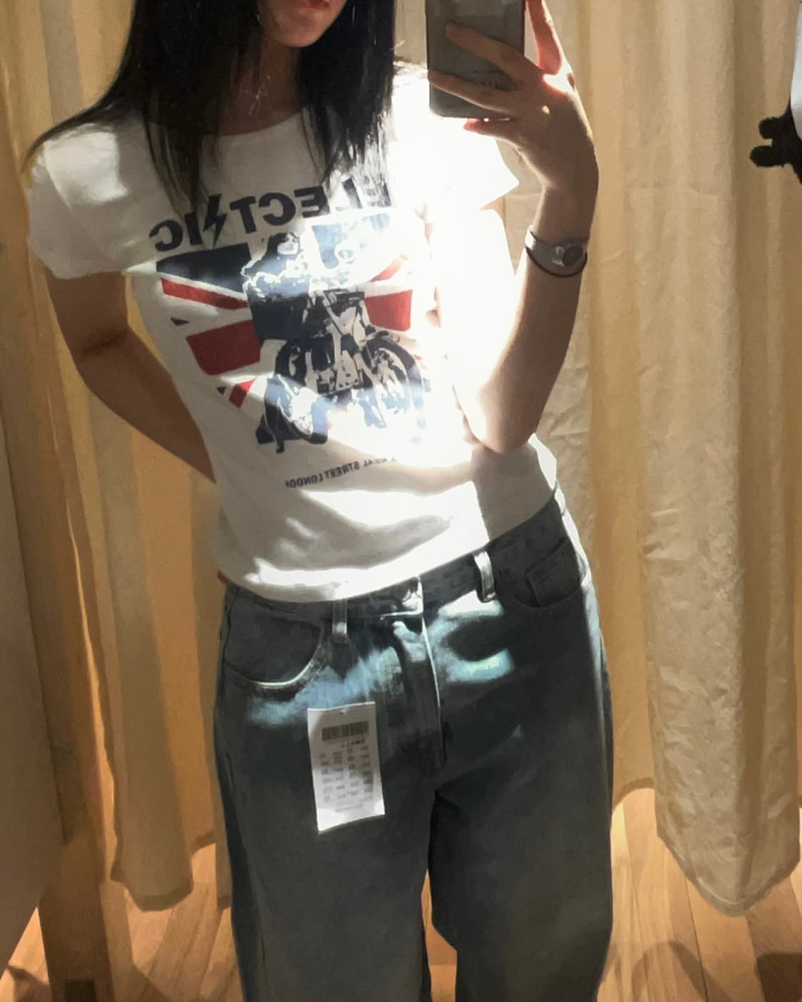 브랜디 멜빌 프린팅 슬림핏 티 상품이미지1