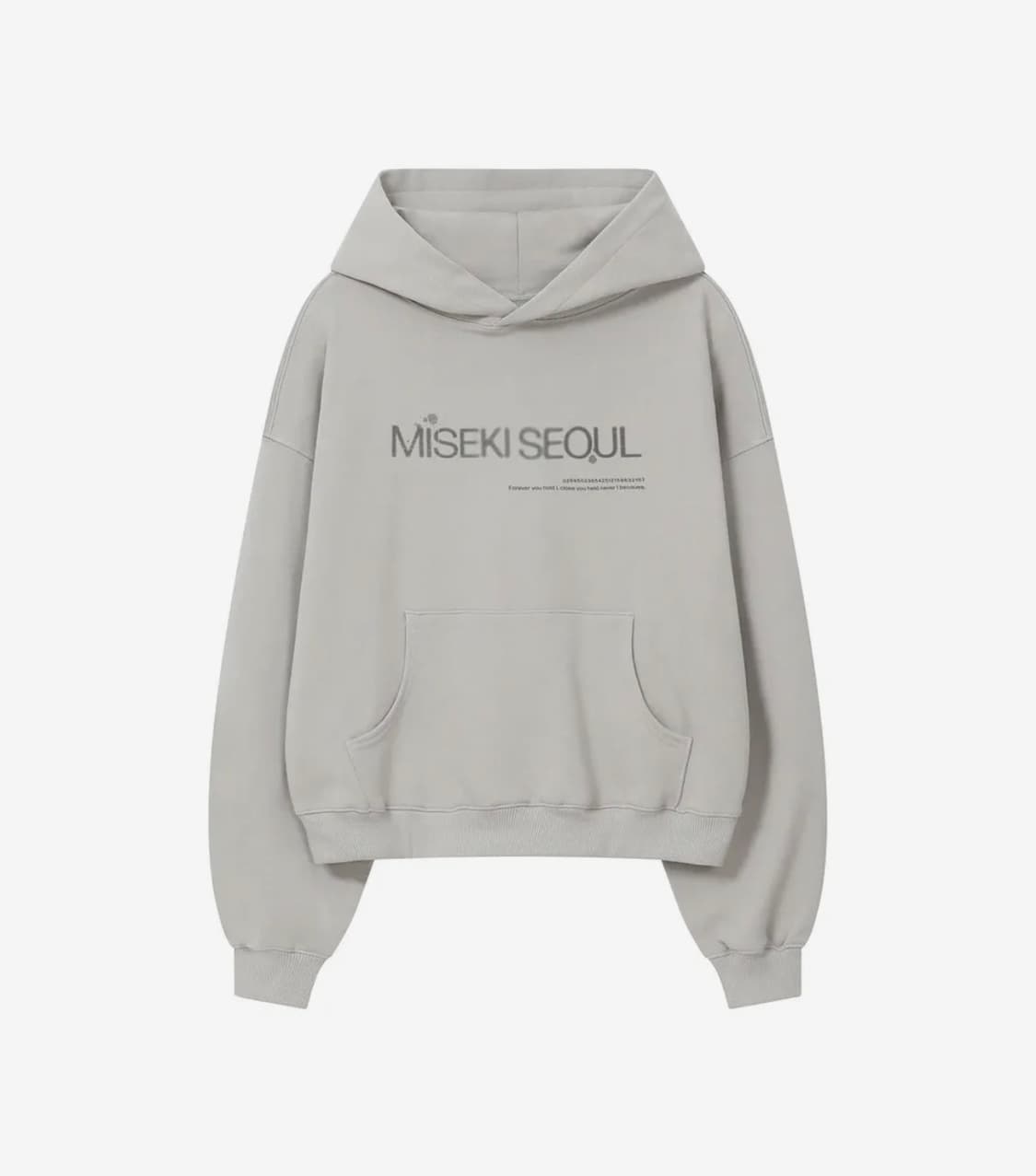 미세키 서울 miseki seoul 로고 스웻 후디 그레이 상품이미지2