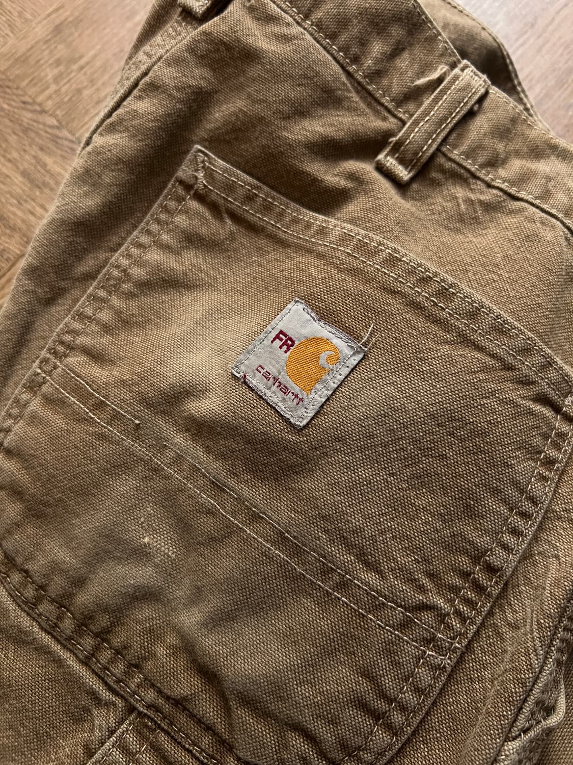 [32]칼하트FR USA 빈티지 리페어 브라운 카펜터 워크 팬츠 상품이미지9