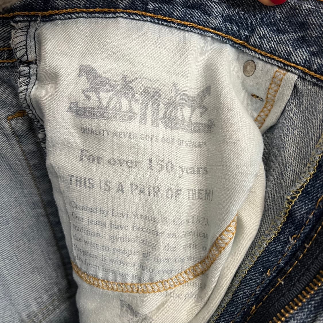 00‘s 리바이스 517 연청 빅사이즈 상품이미지8