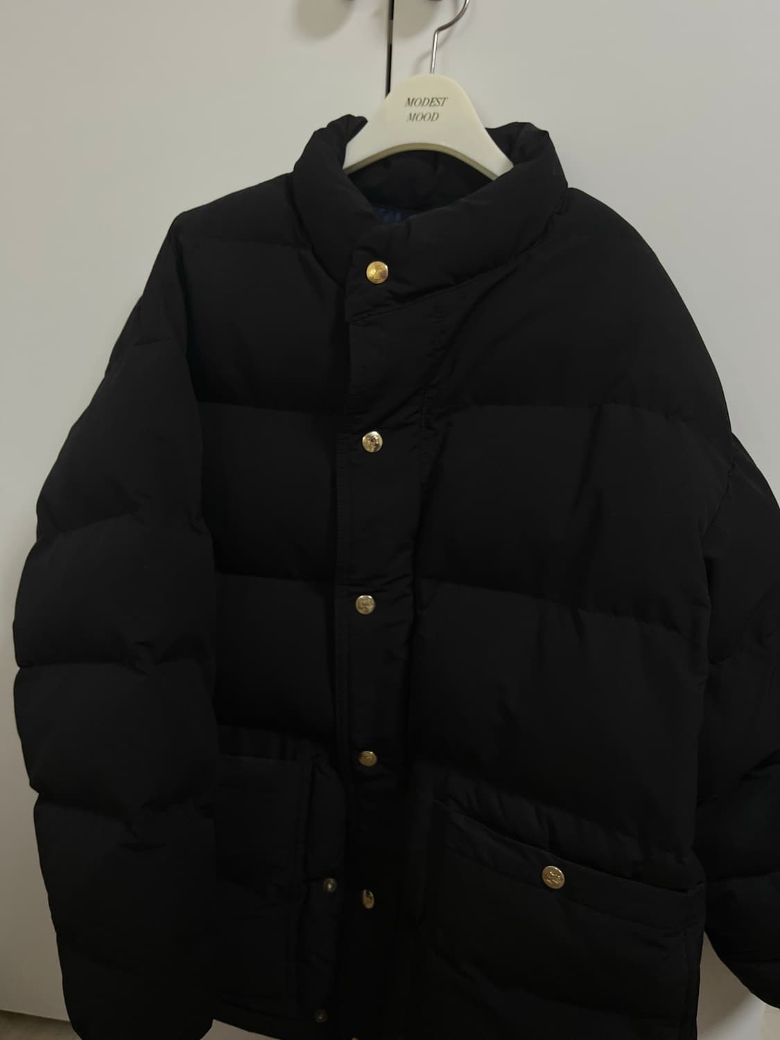 모데스트무드 다이애나 패딩 검정 상품이미지2