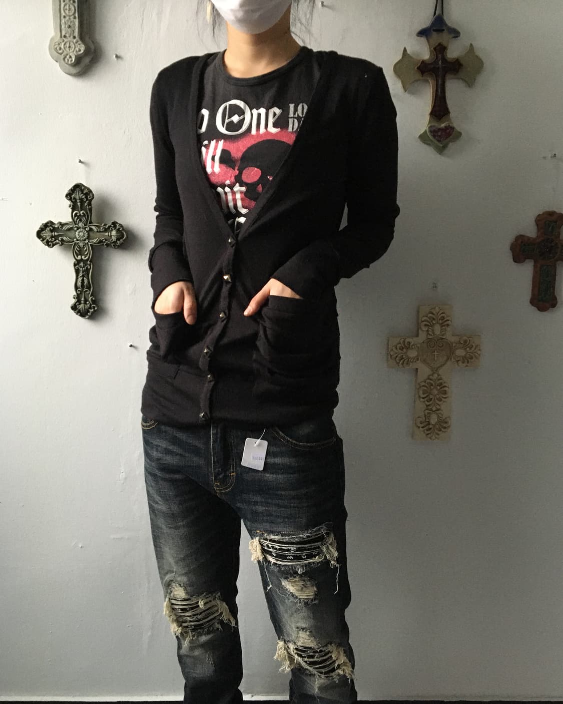 Ghost of Harlem stud point cardigan 상품이미지1