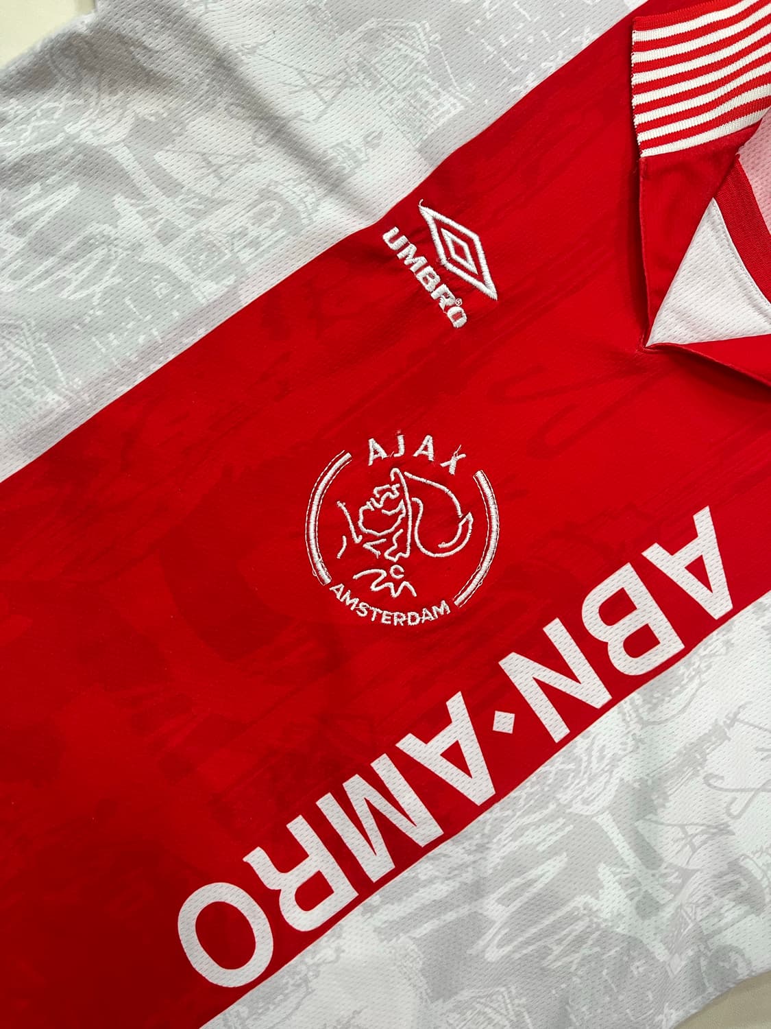 엄브로 96-97 AFC 아약스 홈 파트릭 클라위베르트 상품이미지4