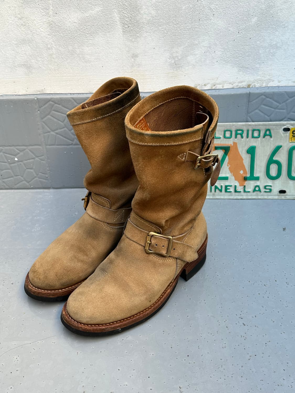 [아르고] •Kudu Suede Engineer Boots 상품이미지3