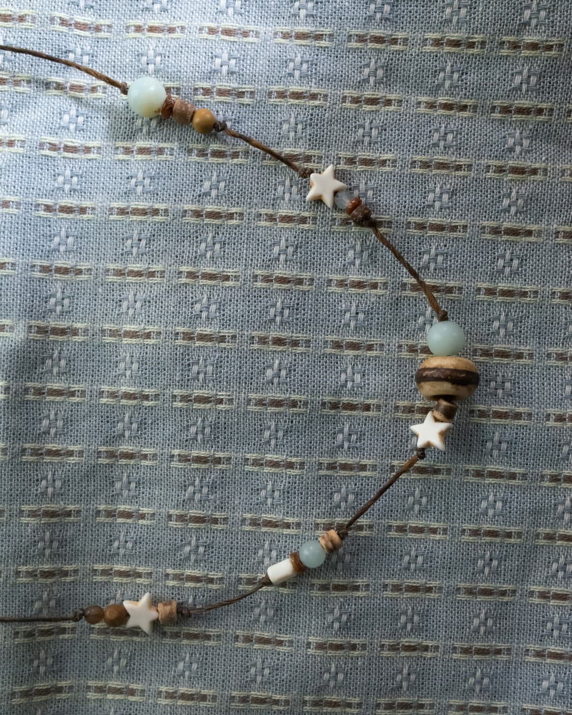 wood star-donut necklace 우드 스타 도넛 목걸이 상품이미지9