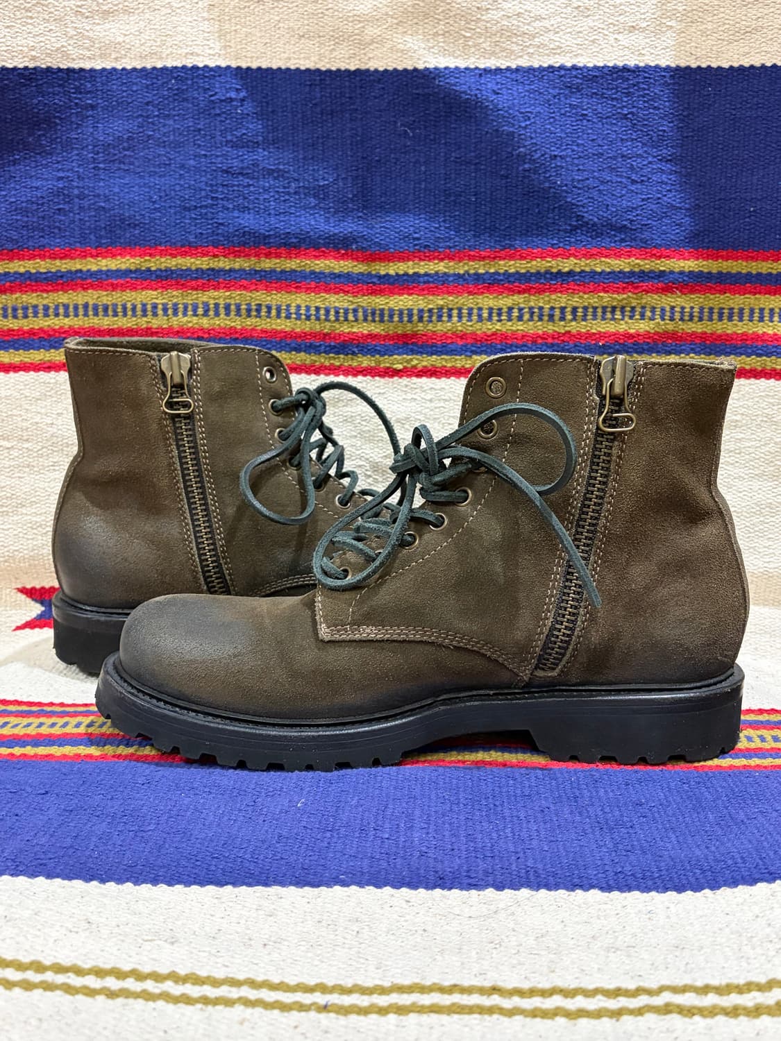 Buttero suede side zip lace up boots 상품이미지2