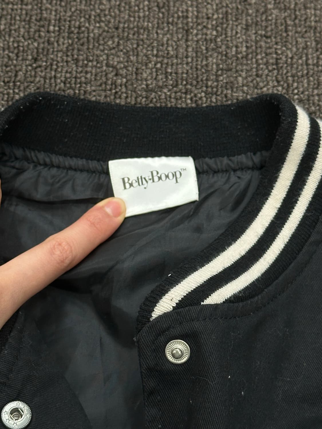 L)Betty Boop 빈티지 여성 바시티 자켓 상품이미지4