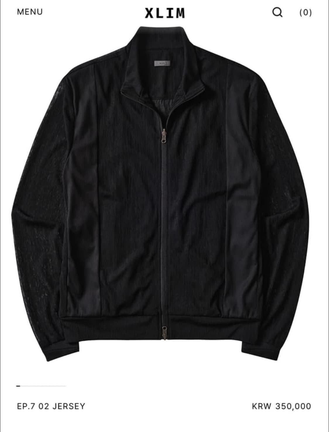 xlim ep7 02 jersey black M / 엑슬림 ep7 져지 상품이미지1