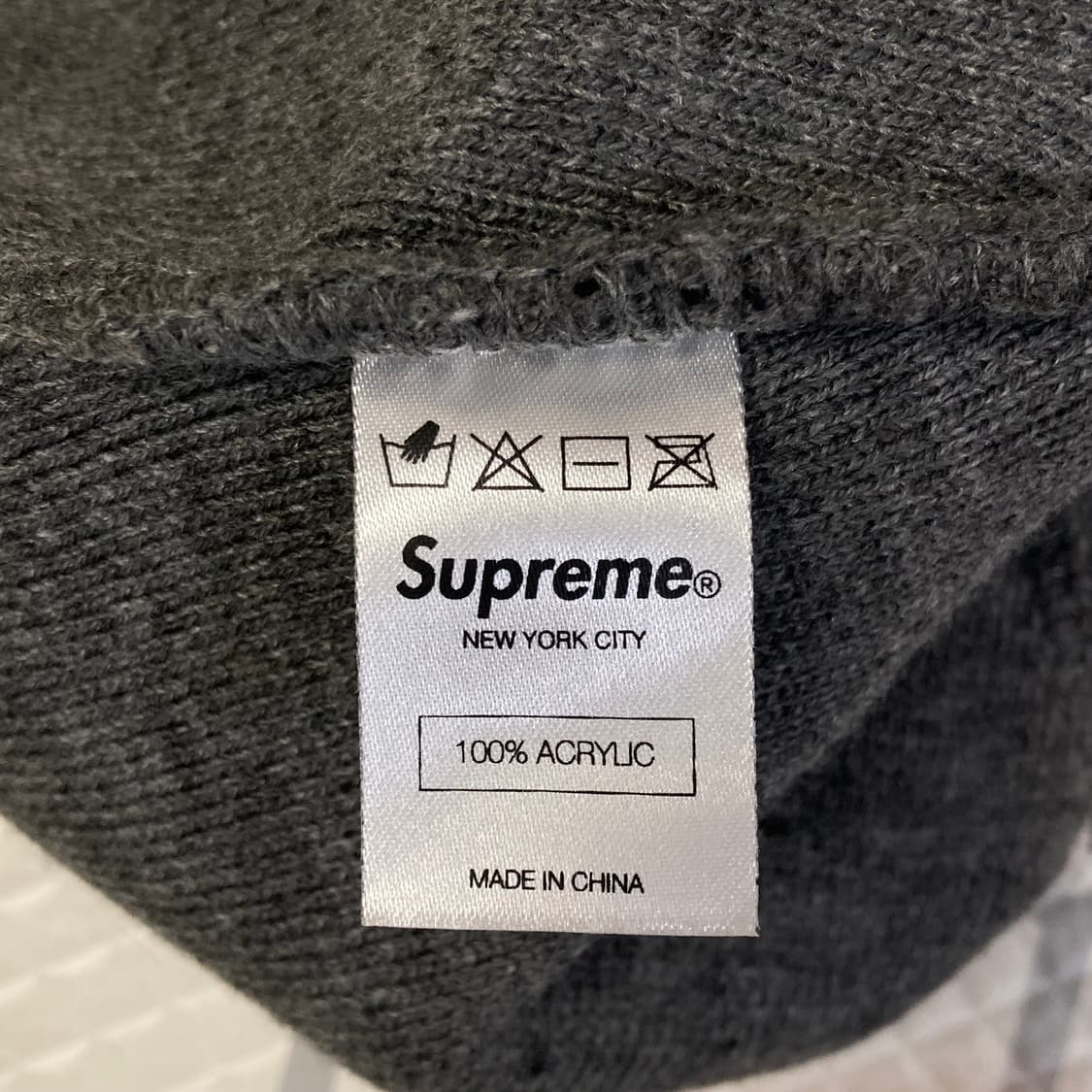 (os) 슈프림 09fw Fuck Em! 비니 그레이 상품이미지7