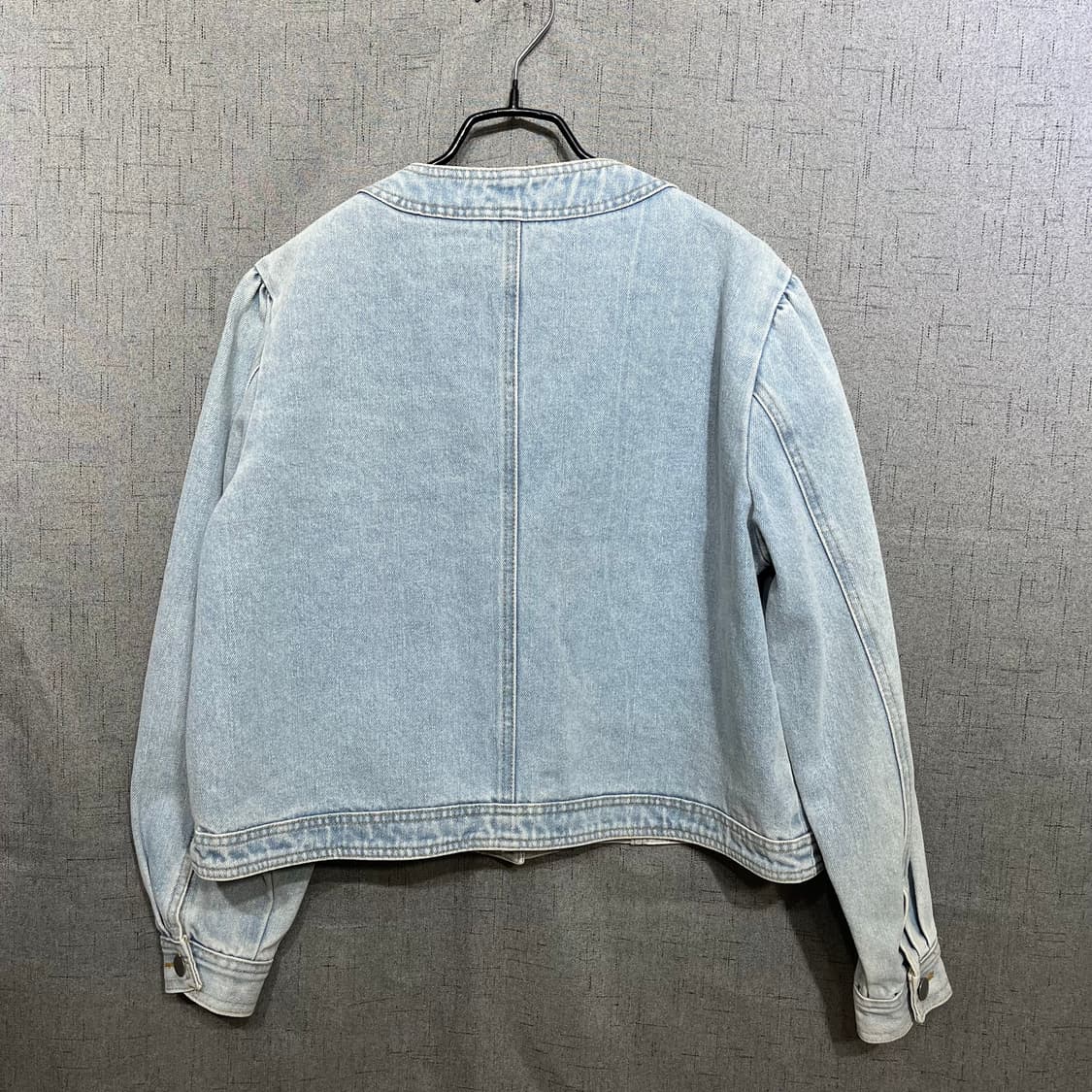 여성 연청 데님 숏 라운드 자켓 청자켓 상품이미지4