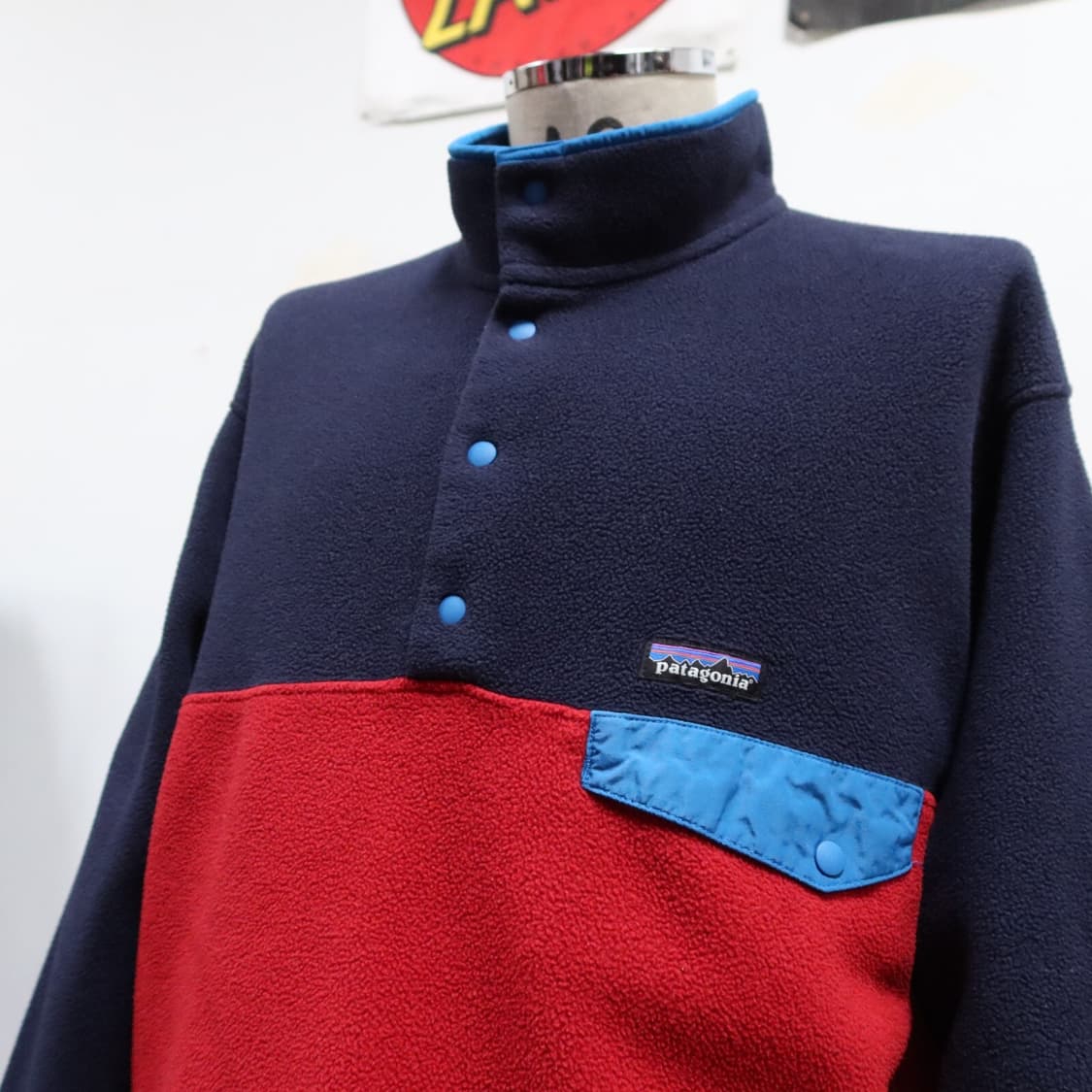 16FW 파타고니아 신칠라 스냅-T 네이비/레드/블루 니카라과 상품이미지3