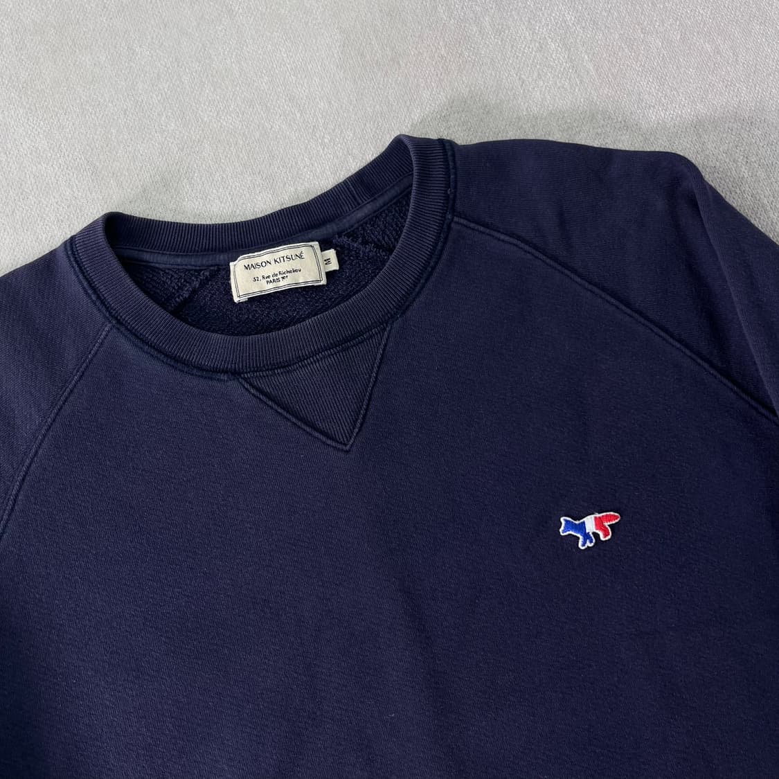 100 메종키츠네 폭스패치 네이비 맨투맨 상품이미지2